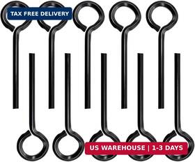 Wvapzwr 740863466246 10pcs 5/32 Inch Standard Hex Dogging Key With Full Loop Black Allen Wrench Door