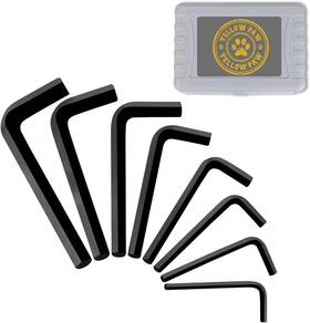 Yellow Paw 810147654260 Jumbo Allen Wrench Set 8 Pack Extra Large Hex Key Metric Size