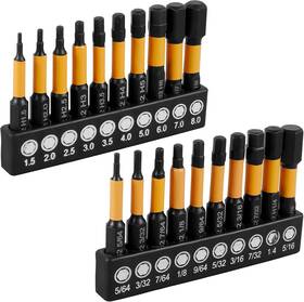 20004448701 Ymkwz 20pc Impact Hex Head Allen Wrench Set Sizes 5/64 - 5/16 And 1.5 8mm