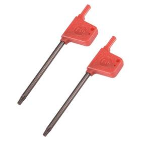 Zaplyte 609876957724 2pcs T10 S2 Flag Type Handle Driver Torx Wrench Spanner Screwdriver