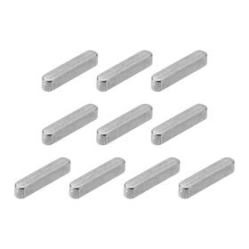 Zaplyte 634149545940 10pcs Round Ended Feather Key 3 X 16mm Stainless Steel Stock Keystock