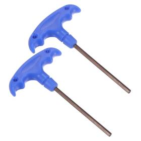 Zaplyte 636939217013 2pcs T-handle Hex Key H4 4mm S2 Metric Size Wrench For Auto Maintenance