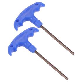Zaplyte 636939217044 2pcs T-handle Hex Key H5 5mm S2 Metric Size Wrench For Auto Maintenance