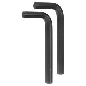 Zaplyte 640283254945 2pcs Hex Key Wrench 3/8 Inch Cr-v L-shape Hexagon Sae Wrenches Black
