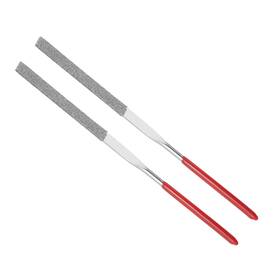 150grit Zaplyte 724117556402 2pcs Diamond Coated Needle File 3x140mm Flat For Glass Stone