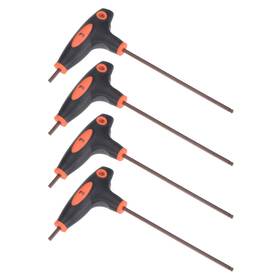 Zaplyte 745065533185 3mm Ball End Hex Key T-handle Wrench Spanner Metric S2 Steel 4 Pcs