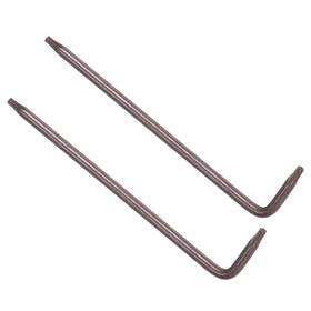 Zaplyte 766549710717 2pcs Tamper Proof Torx Key T8 L-shape Star Wrench For Auto Maintenance