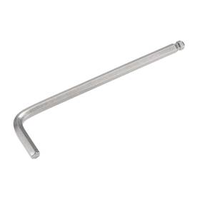 Zaplyte 782685032025 1/4 Inch Ball End Hex Key Wrench L Shaped Long Arm Cr-v Repairing Tool