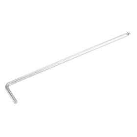 Zaplyte 782685074087 3mm Ball End Hex Key Wrench L Shaped Long Arm Cr-v Repairing Tool