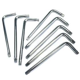 Zdingtech 717203386656 8pcs T25 Torx Bit Anti Tamper Proof Star Key Wrench