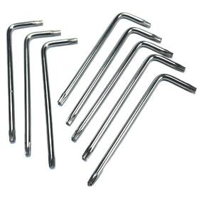 Zdingtech 717203389657 8pcs T10 Torx Bit Anti Tamper Proof Star Key Wrench T 10 Ke