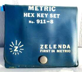 No.911-8 Zelenda 911-08 8 Metric Hex Wrench Set Model Case/pouch Only Gc