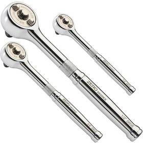 38147 Zero Degree Gearless Ratchet Wrench Set 3 Pc - Less Than 1 Chrome