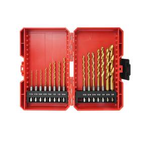 Zac-0015 Zkh 15 Pcs Hex Shank Drill Bit Set 1/16 Inch - 3/8 Titanium-coated High