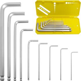 Zoikuloi 607601670085 9 Pcs Hex Key Set Ball-end Allen Wrench Cr-v Metric Wre