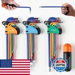 Lichamp 27-PIECE Rainbow Allen Key Set Torx Sae Metric Wrenches. Fixed Price $59.92.