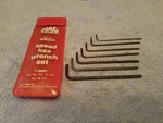 Mac Tools 7PC.SAE Speed Hex Key Wrench Set 5/64"-3/16" #SHKS7P Vtg Usa. Fixed Price $19.95.