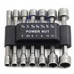 Panovos Power Nuts Driver Drill Bit Tools Set Metric Socket Wrench One Size. Fixed Price $13.09.