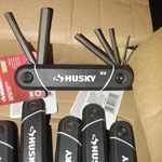 6 Lot Husky 8-PIECE Folding Hex Key Set Black New. Fixed Price $45.00.
