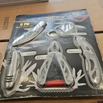 Sheffield 5-PIECE Multi-tool Set Plier Knife Corkscrew Key Chain Stainless Steel. Fixed Price $15.00.