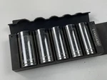 Stanley 6-PT Sae 3/8 Drive Socket Set 7/8, 13/16, 3/4, 11/16, 5/8. Fixed Price $17.50.