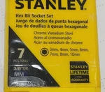 Stanley Hex Bit Socket Set 7 Pcs Metric 3/8 Drive. Fixed Price $20.00.