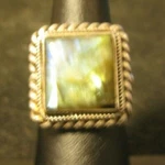 Silver Ring Size 5.5 With Labradorite Stone. Fixed Price $27.95.