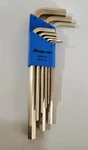 Snap On Tools L-shaped Gold Metric Hex Wrench Set Plastic Holder -9 Keys New!!!!. Fixed Price $61.95.