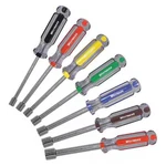 Westward 401L15 Nut Driver Set, 7 Pcs, Solid Round, Sae. Fixed Price $46.39.