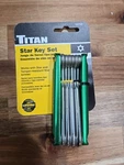 Titan 12710 Tamper Proof Star Key Set Brand New. Fixed Price $17.99.