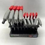 Pittsburgh 18PC Offset T-handled Hex Key With Stand -sae/metric- #63167. Fixed Price $22.00.