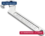 Eowpower Chrome Vanadium Adjustable Spanner Hook Wrench Tool Round Head 19-51. Fixed Price $16.55.