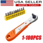 Ratcheting Right Angle Screwdriver Hex 90 Degree Offset + 10PC Bits Set!. Fixed Price $361.09.