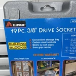Alltrade Piece 3/8 Inch Drive Socket Auto Tool Set Model 428-T-19 Brand New. Fixed Price $12.96.