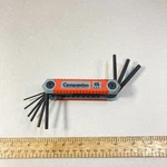 Sears Companion Folding Hex Set Sae 9. Fixed Price $8.00.