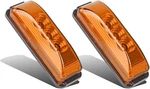 Partsam 2PCS 3 Led Truck Trailer Front Rear Side Marker Lights Dot Amber. Fixed Price $17.17.