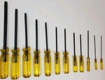 Vintage Bondhus 12 Ball End Hex Key Tools Sae Set. Straight Handle. Fixed Price $45.00.