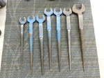 Set Of 7 Vintage Klein Tools 3/4 Spud Wrench. Fixed Price $150.00.
