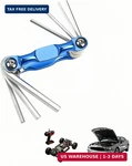 Professional 8-IN-1 Folding Hex Key Set, Cr-v Steel Metric Allen Wrench Multi-to. Fixed Price $8.66.