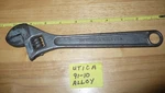 Vintage Utica 10" Adjustable Wrench 91-10 Tools Usa Alloy Steel. Fixed Price $14.14.