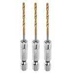 Harfington 3PCS 5/64" Hex Shank Drill Bits 1/4" Titanium Set. Fixed Price $11.65.