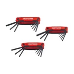 Craftsman Folding Hex SET,25-KEY,PK3 CMHT26004. Fixed Price $35.42.