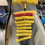9 Bondhus Made In Usa Allen Set With 1 Craftsman Handle Wrench. Fixed Price $19.50.