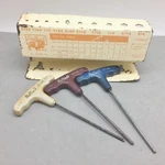 Buffalo Brand Tool 6THK-10 T-handle Hex Key Set Holder Rack & 7/64, 1/8, 8/64. Fixed Price $18.97.