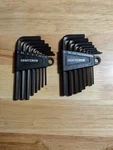 Craftsman Short Arm 16PC Sae/metric Allen Hex Keys Tools New Both Sets. Fixed Price $9.85.