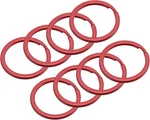 Uxcell Split Keychain Rings, 30MM/1.2INCH Round Flat Holder For Keys Red. Fixed Price $10.38.