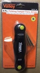 Valley Tools Pc. Folding Tamper Hex Torx Driver Key Set WRTK-8P. Fixed Price $10.43.