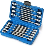 3/8"DRIVE Extra Long Ball-end Hex Bit Socket Set, 18 Piece Allen Met. Fixed Price $27.99.