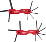Milwaukee 17 Key Folding Hex Sae/metric Sets 2PC 48-22-2183. Fixed Price $19.97.