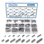 Mromax 150PCS Round Ended Feather 16 Sizes Parallel Drive Shaft Keys Set Car. Fixed Price $16.99.